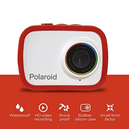 Polaroid Sport Action Camera 720p 12.1mp, Waterproof Camcorder