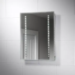 Quality Glass Rectangular LED Mirror for Bathroom - 18 x 24 Inch with Back Light, Touch Sensor, and 3 Light Effects LED 37