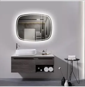 Quality Glass Rectangular LED Mirror for Bathroom - 18 x 24 Inch with Back Light, Touch Sensor, and 3 Light Effects LED 71