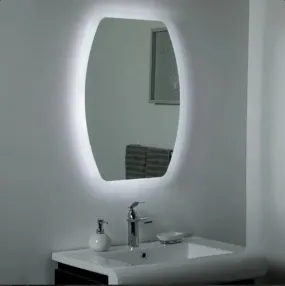 Quality Glass Rectangular LED Mirror for Bathroom - 18 x 24 Inch with Back Light, Touch Sensor, and 3 Light Effects LED 72