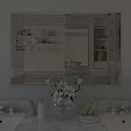 Quality Glass Rectangular LED Mirror for Bathroom - 18 x 30 Inch with Back Light, Touch Sensor, and 3 Light Effects LED 54