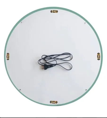 Quality Glass Round LED Mirror for Bathroom - 24 x 24 Inch with Back Light, Touch Sensor, and 3 Light Effects LED 100