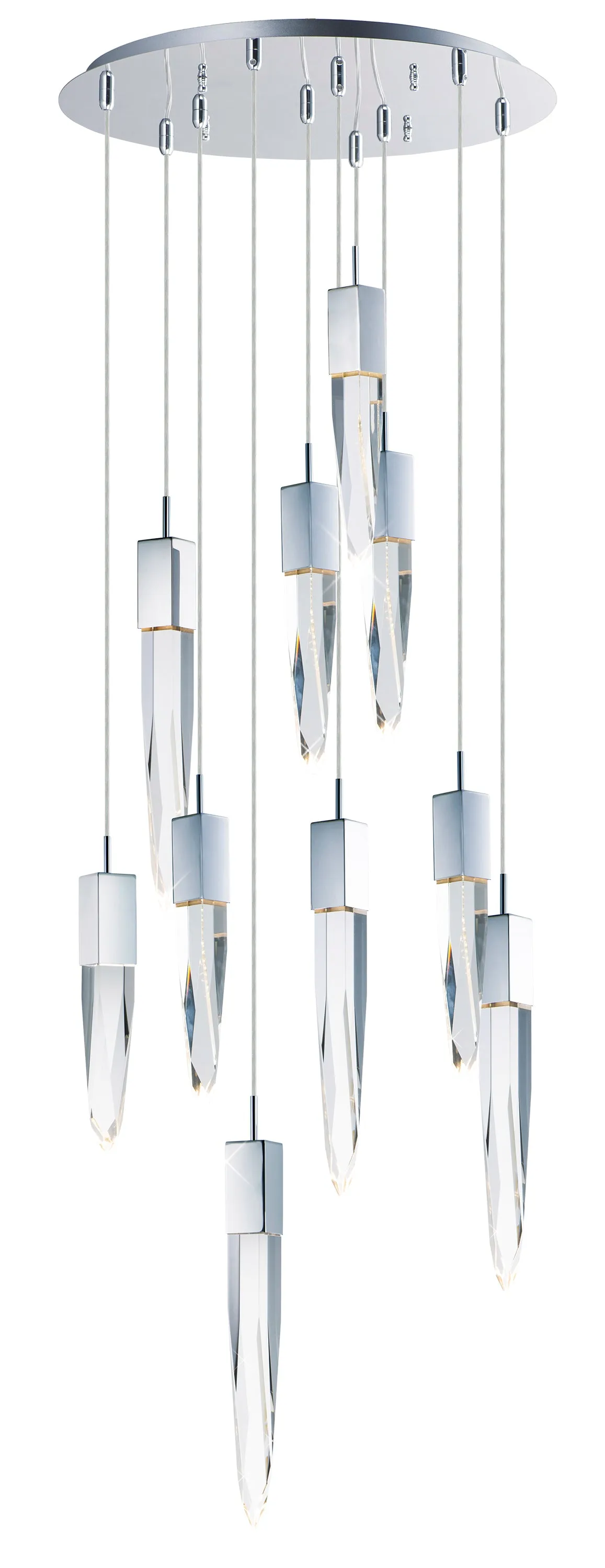 Quartz 10-Light LED Pendant
