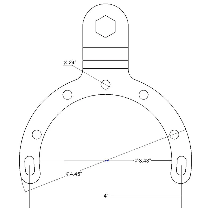 RAM® Large Gas Tank Mount with Diamond Plate