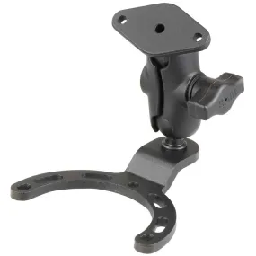 RAM® Small Gas Tank Mount with Diamond Plate