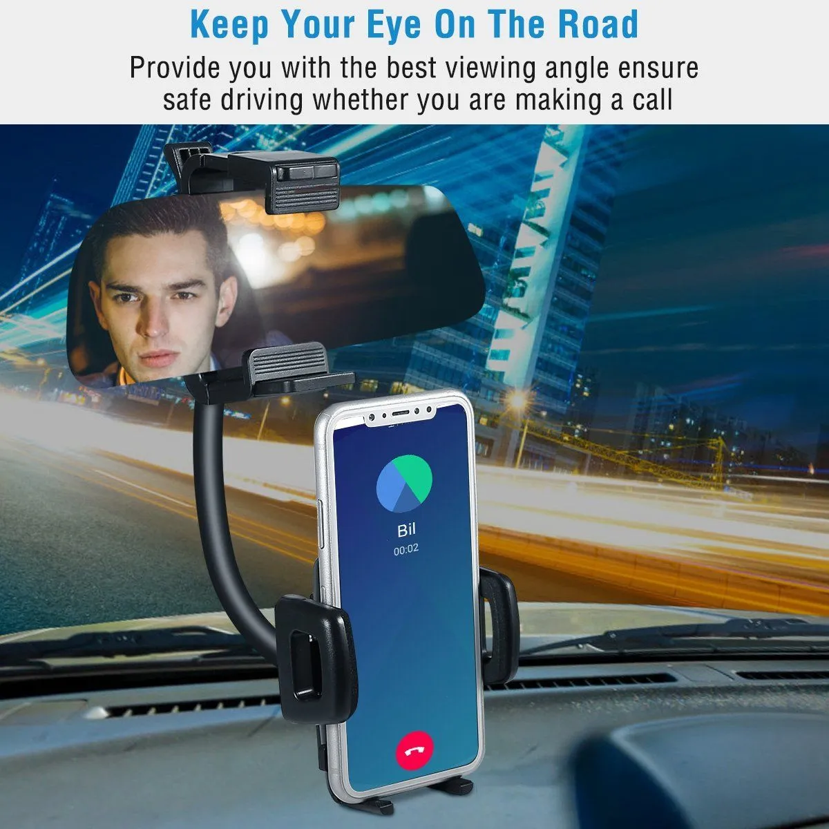 Rear View Mirror Car Mount Holder