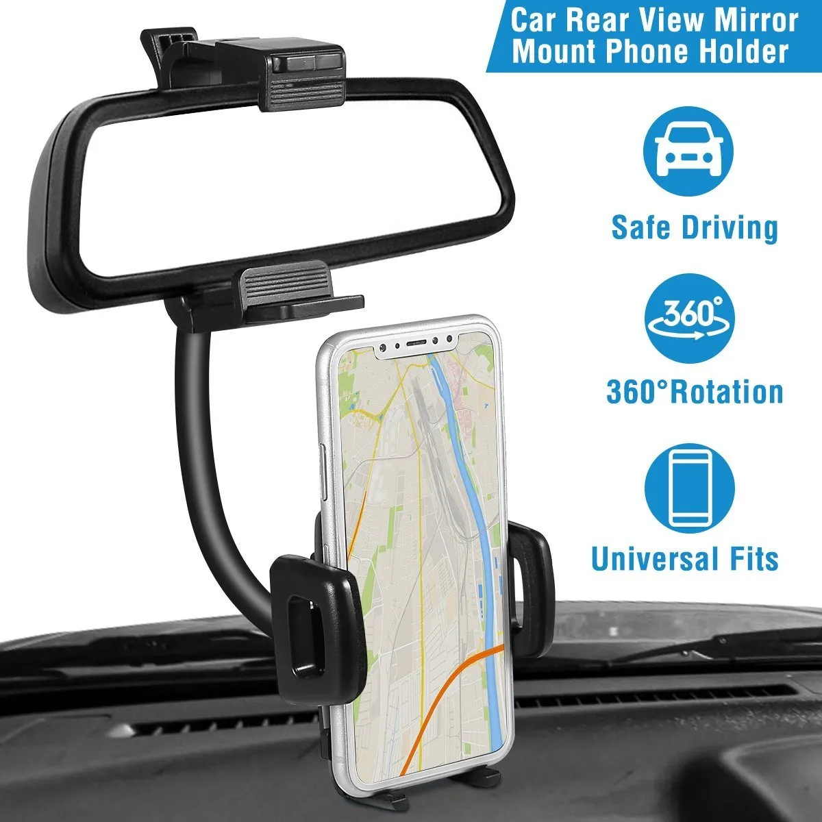 Rear View Mirror Car Mount Holder