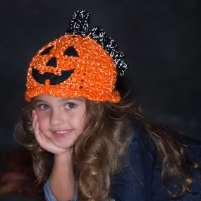 Red Heart Crochet Jack-‘o-Lantern Hat