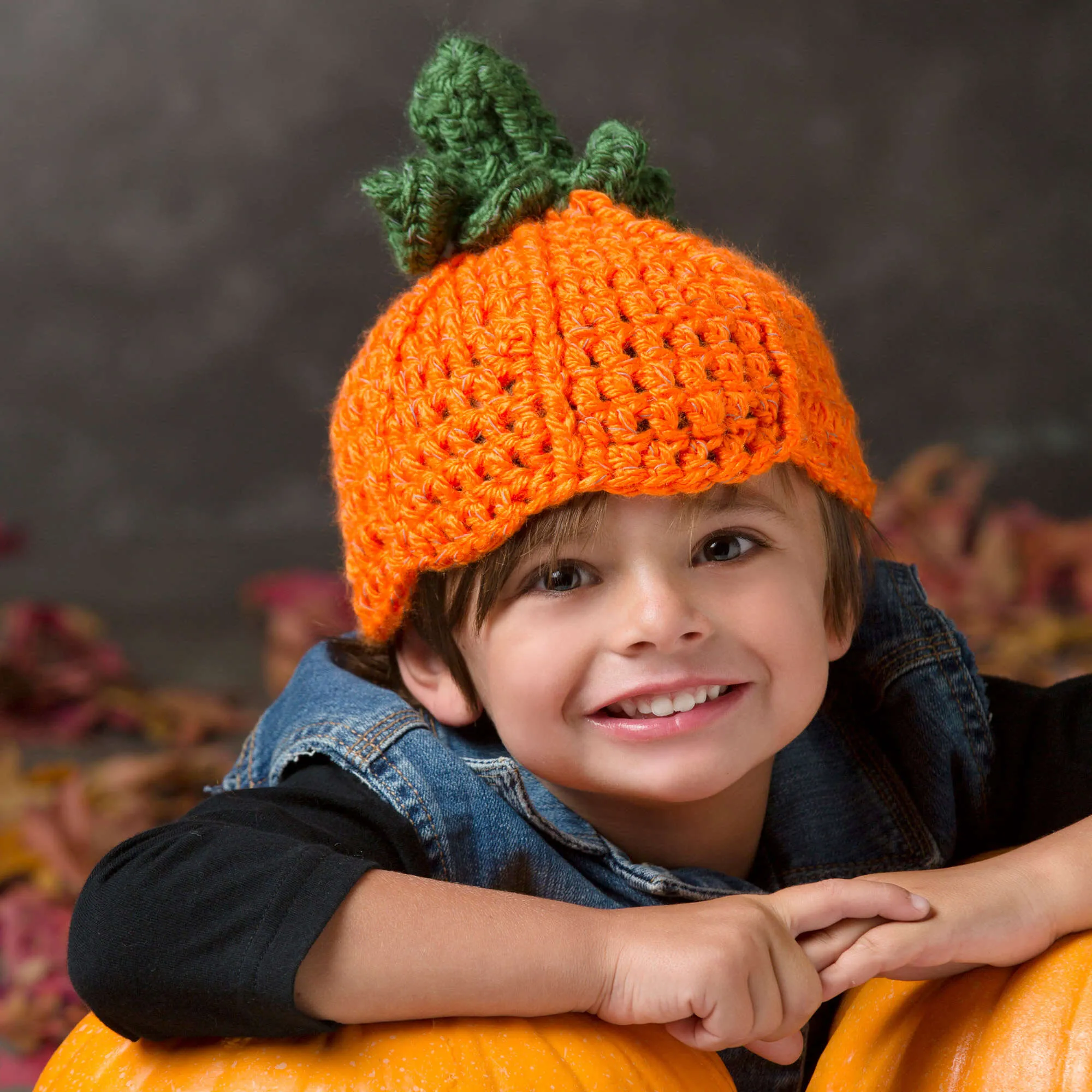 Red Heart Crochet Lil' Pumpkin Hat