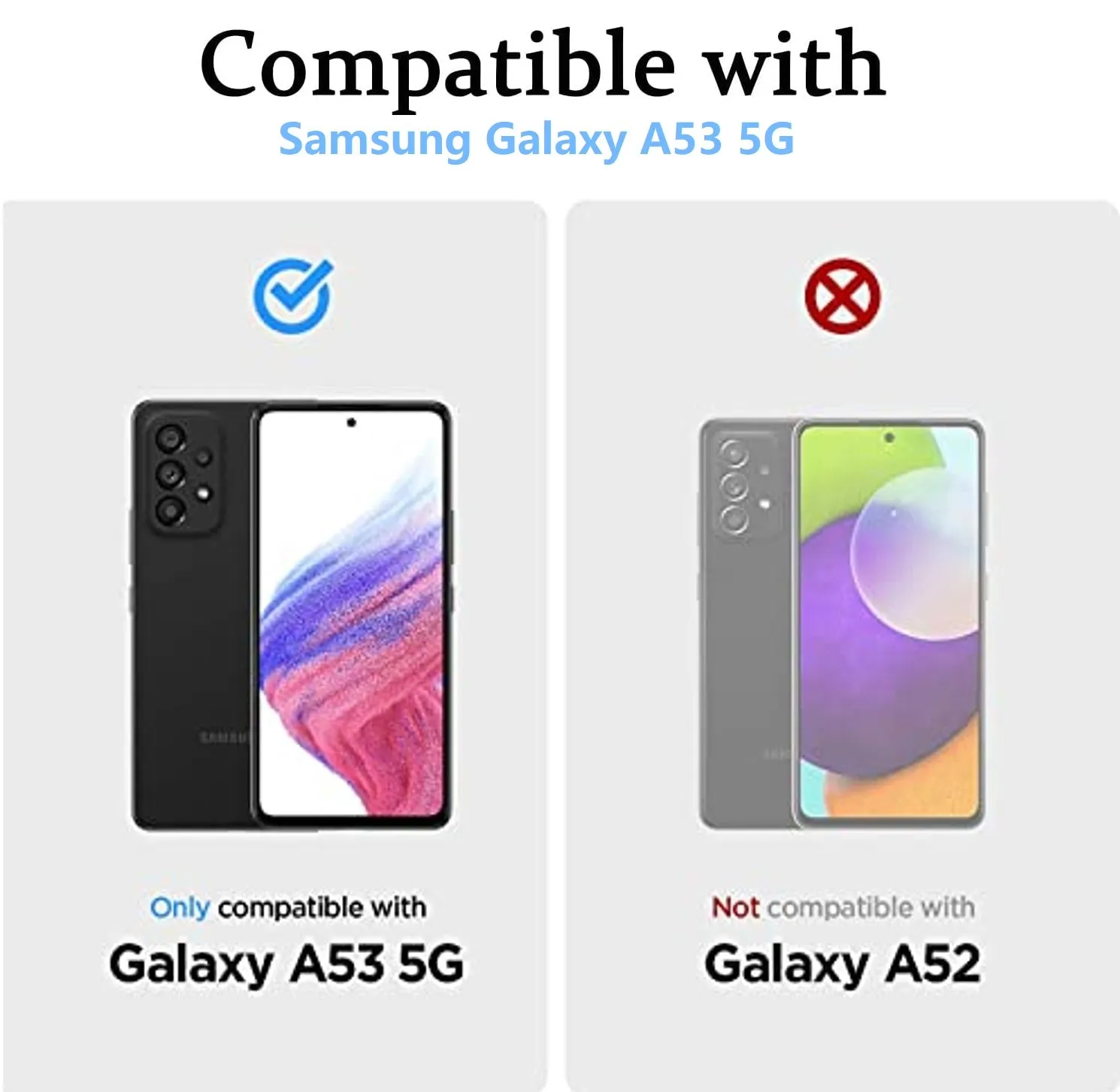 Samsung Galaxy A53 5G Screen Protector | Tempered Glass | 2 Pack - Black