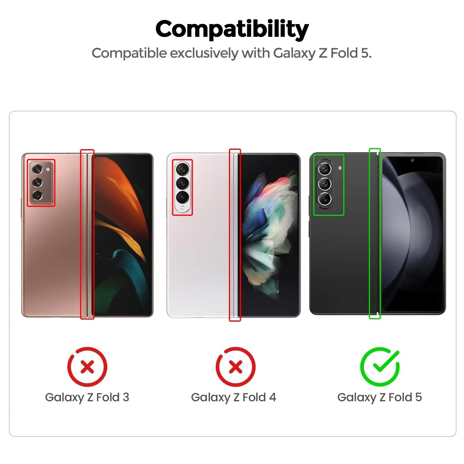 Samsung Galaxy Z Fold 5 Screen Protector | Flexible TPU Film Screen Guard | 2 Pack