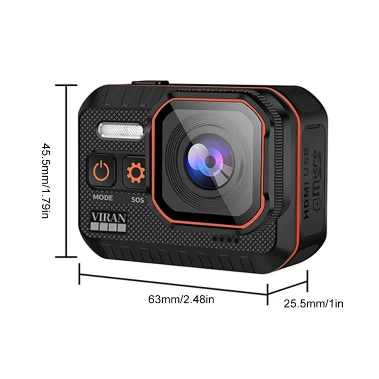 SC002 4K/60FPS IP68 Waterproof WiFi HD Mini Outdoor Sports Diving Camera, Color: Black 32G