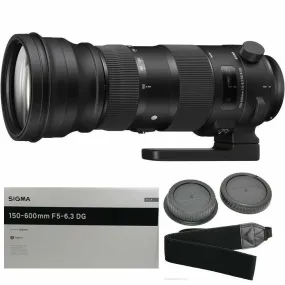 Sigma 150-600mm f/5-6.3 DG OS HSM Sports Lens for Nikon F