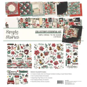 Simple Stories Collector's Essential Kit 12"X12" Simple Vintage 'Tis The Season*