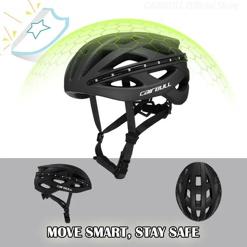 Smart Helmet Female Cycling Helmet Turn Signal Light Fit System In-mold EPS LED Strip Safety Road Bike Helmet Cycling Equipment