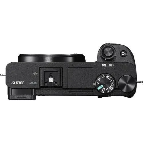 Sony Alpha a6300 Mirrorless Digital Camera with 16-50mm f/3.5-5.6 OSS Zoom Lens W/ Additional Accessories