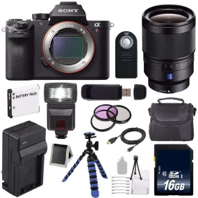 Sony Alpha a7R II Mirrorless Digital Camera (International Model)   Sony Distagon T FE 35mm f/1.4 ZA Lens   72mm 3 Piece Filter Set Bundle