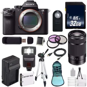 Sony Alpha a7R II Mirrorless Digital Camera (International Model)   Sony E 55-210mm f/4.5-6.3 OSS E-Mount Lens (Black) Complete Bundle