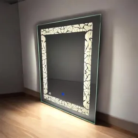 Square Shaped Led Wall Mirror for Bedroom, Bathroom, Hall, Livingroom (Size 18x24)