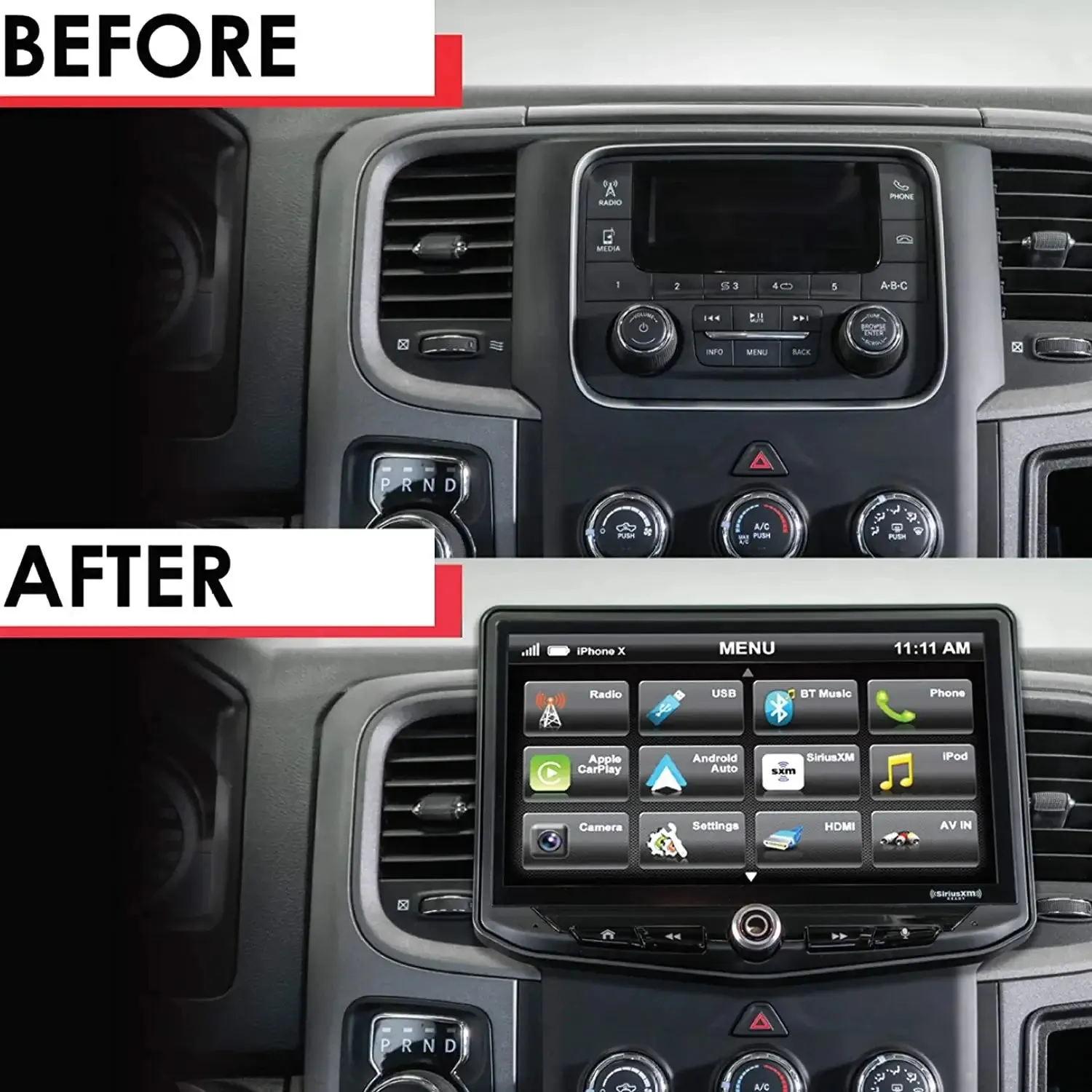 Stinger HEIGH10 10" Radio Kit for RAM Truck (2013-2018) - Enhanced Connectivity and Sound
