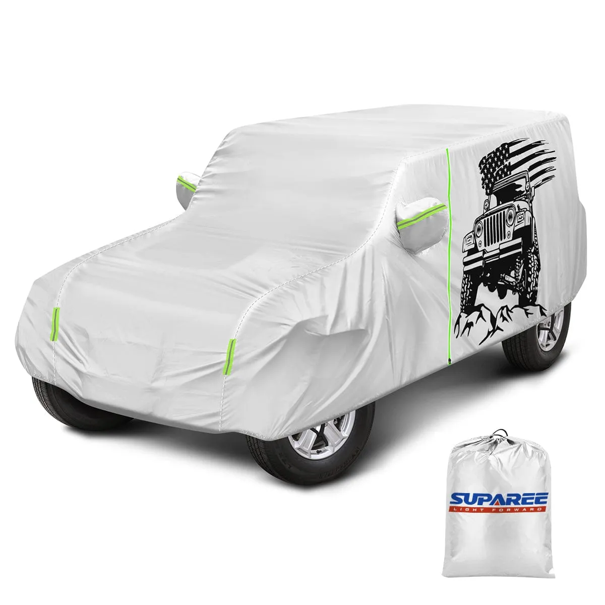 Suparee New Jeep Cover Waterproof for 2007-Later Wrangler JK JL 4 Door
