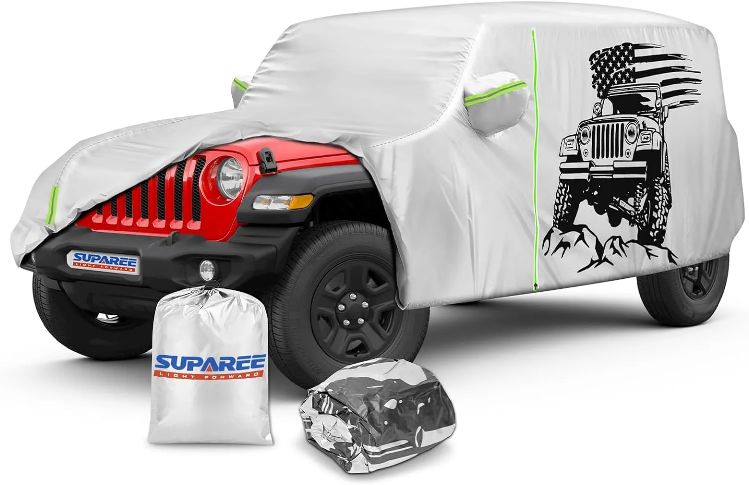 Suparee New Jeep Cover Waterproof for 2007-Later Wrangler JK JL 4 Door