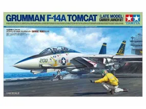 Tamiya 1:48 Grumman F-14A Tomcat (Late Model) Carrier Launch Set 61122