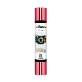 TeckWrap Bubble Free Mirror Chrome Adhesive Vinyl - Begonia Rose | Lustrous & Bubble-Free
