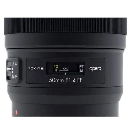 Tokina opera 50mm f/1.4 Lens - Canon EF Mount