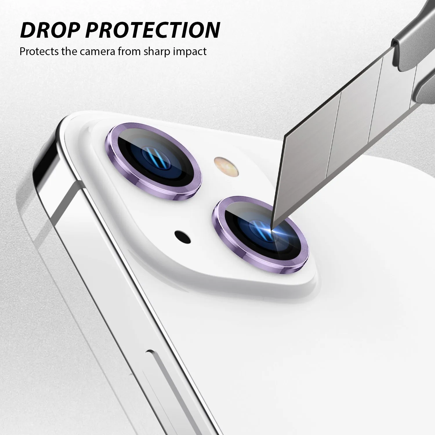 Tough On iPhone 15 Camera lens Protector Tempered Glass Individual Ring