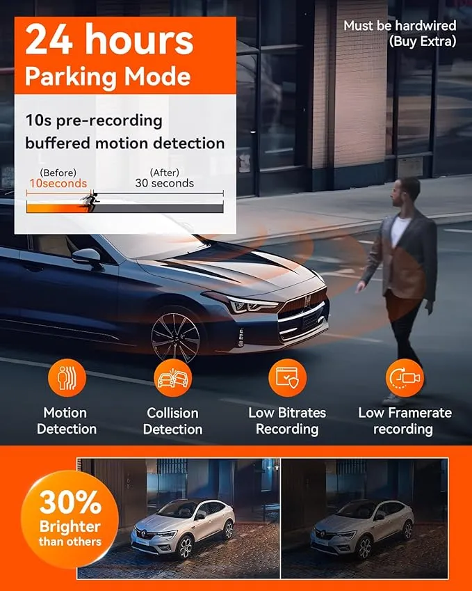 Vantrue N5 4 Channel WiFi 360° All Sides Dash Cam, STARVIS 2, IR Night Vision, 2.7K 1080P*3 Front Rear Inside Dashcam, Voice Control, GPS, 24 Hours Buffered Parking Mode Dash Camera, Support 512GB Max