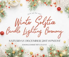 Virtual Winter Solstice Candle Lighting Ceremony Event