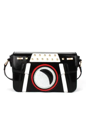 Voodoo Vixen Patsy Paparazzi Camera Shaped Shoulder Bag Clutch Crossbody Bag