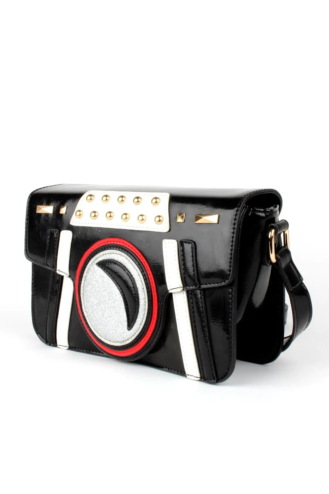 Voodoo Vixen Patsy Paparazzi Camera Shaped Shoulder Bag Clutch Crossbody Bag