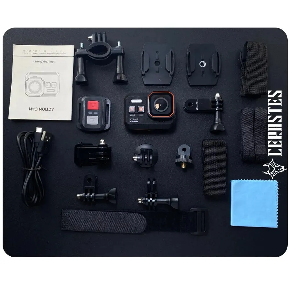 Waterproof Action Camera 4K60FPS with Remote Control