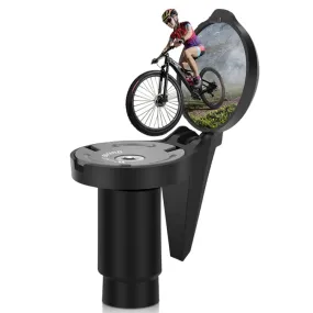 WEST BIKING Bicycle Handlebar Convex Rear View Mirror(Black)
