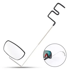 WEST BIKING Bicycle Riding Glasses Mini Rearview Mirror Multi-Angle Adjustable Flat Mirror(Black)