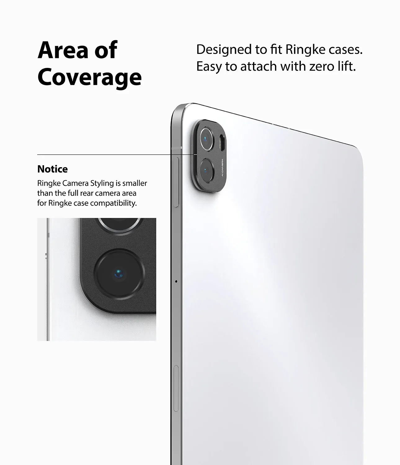Xiaomi Mi Pad 5 / 5 Pro Lens protectors| Camera Styling| Black