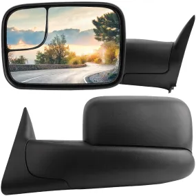YITAMOTOR® Tow Mirrors For 94-97 Dodge Ram 1500 2500 3500, Power-adjusted and Power-heated